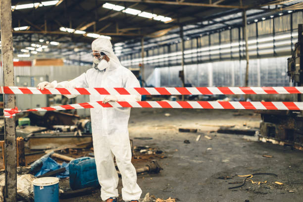 Professional Biohazard technician working in Goffstown, NH